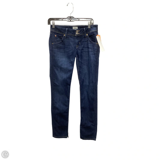 Designer Jeans Skinny By Hudson In Blue Denim, Size: 2