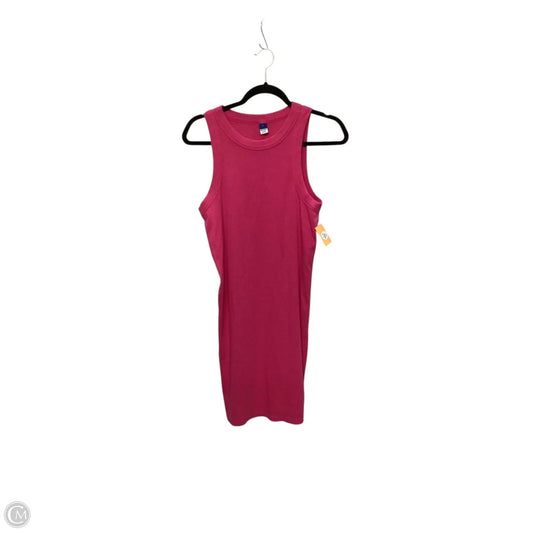 Dress Casual Midi By Old Navy In Pink, Size: L
