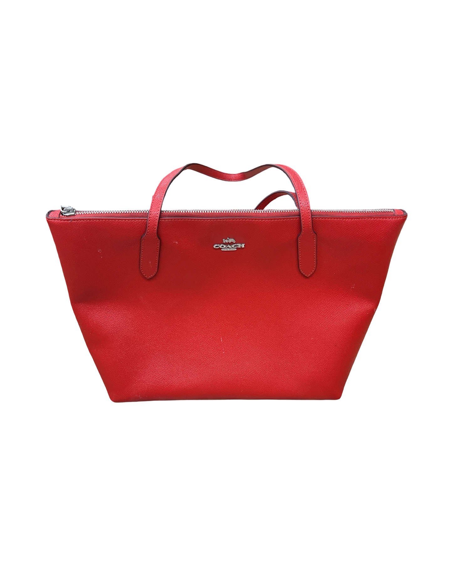 Handbag Designer By Coach In Red, Size:Large