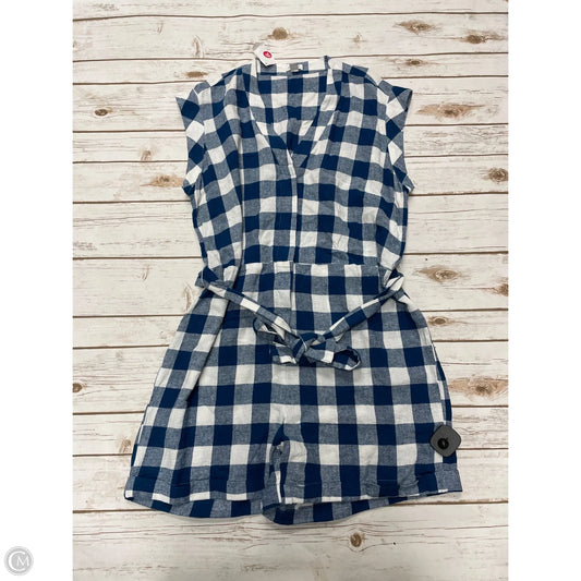 Romper By J. Crew In Checkered Pattern, Size: M