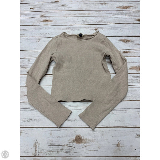 Top Long Sleeve By Universal Thread In Tan, Size: S