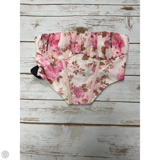 Top Sleeveless By Princess Polly In Floral Print, Size: Xs