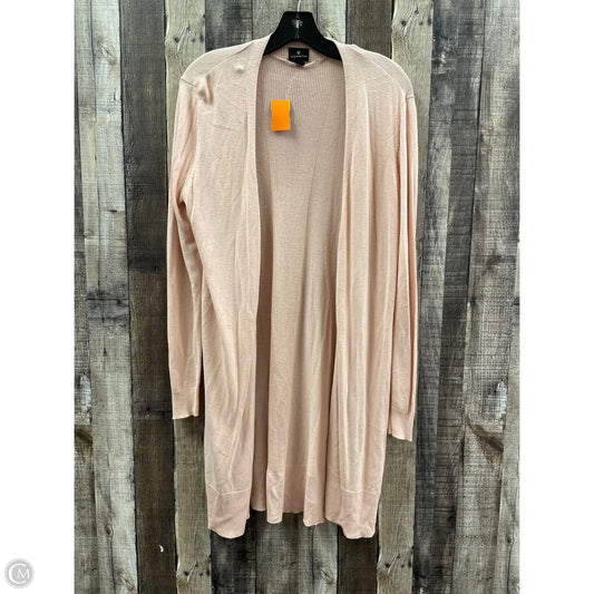 Sweater Cardigan By Worthington In Pink, Size: L