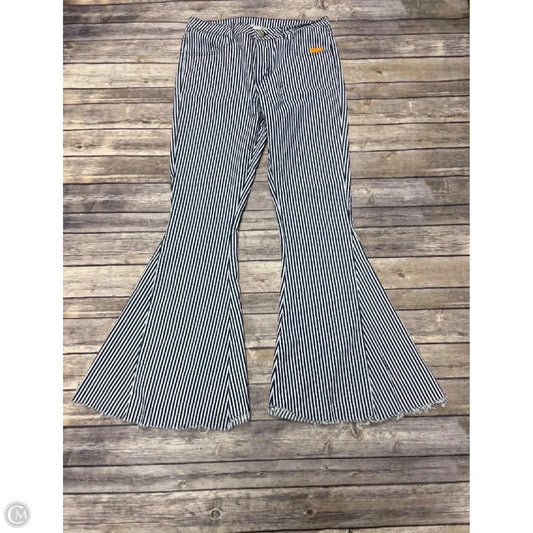 Jeans Flared By Cme In Striped Pattern, Size: L