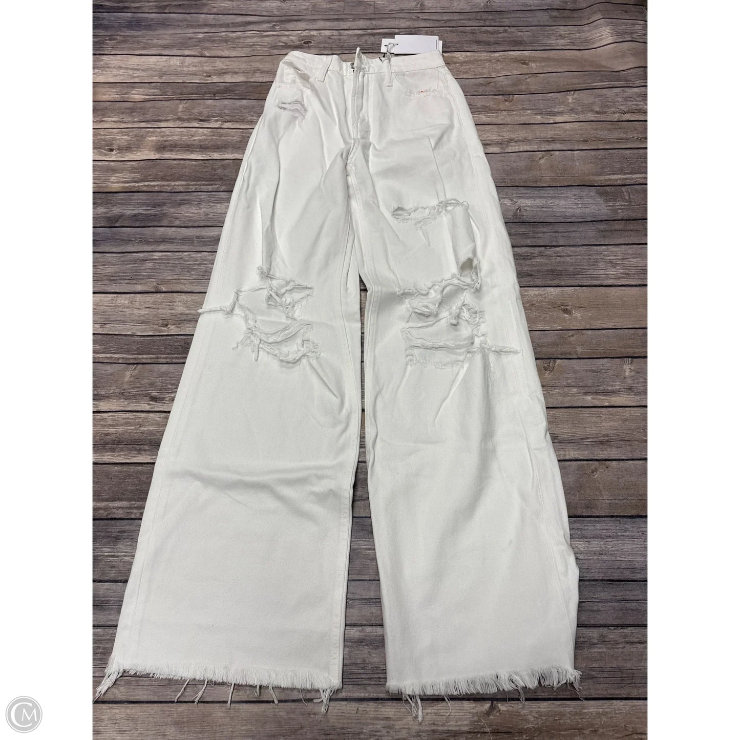 Jeans Flared By Vervet In White, Size: 0