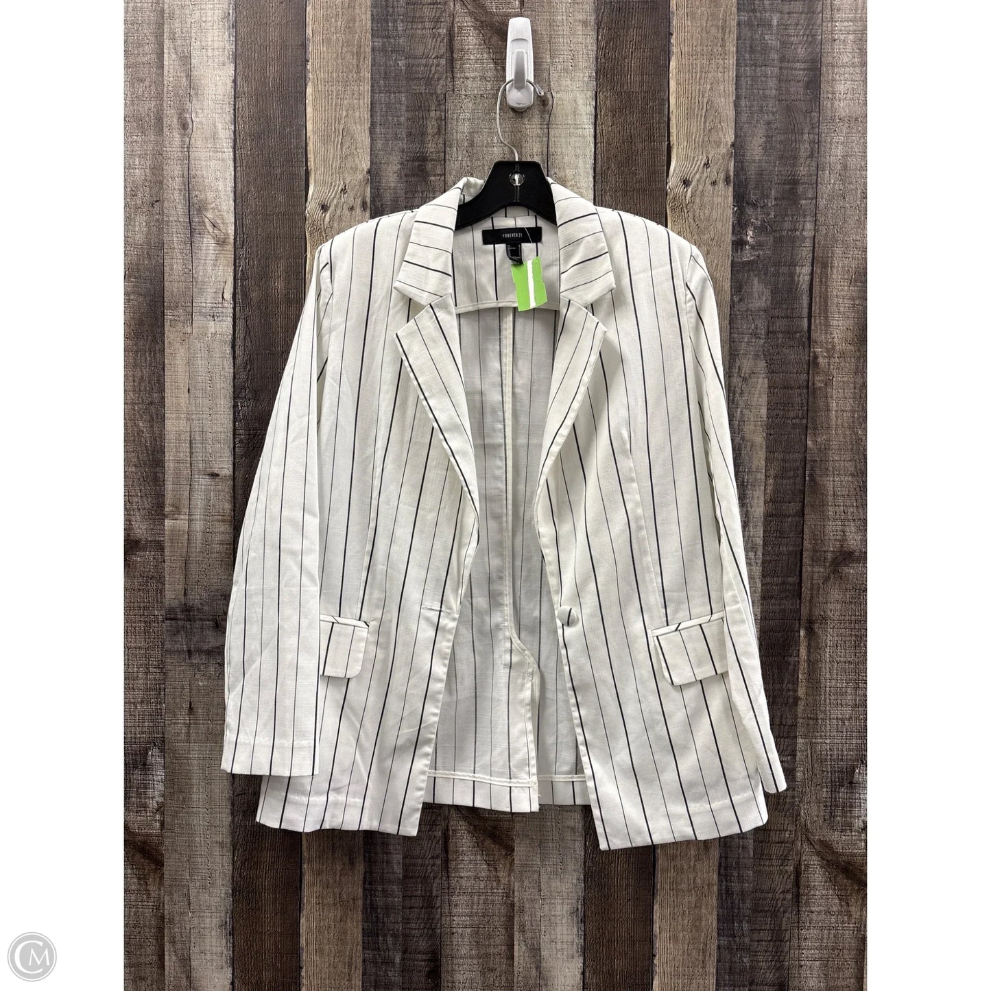 Blazer By Forever 21 In Striped Pattern, Size: S