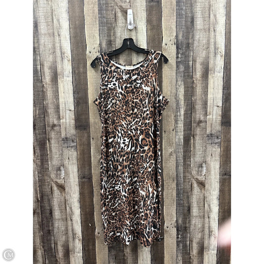 Dress Casual Maxi By Yelete In Animal Print, Size: 3x