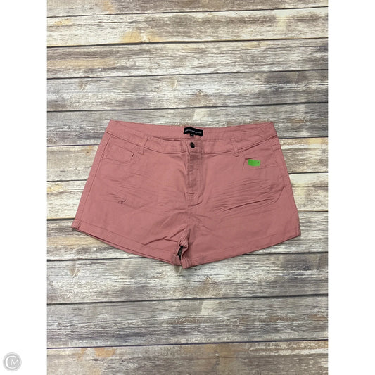 Shorts By Ambiance Apparel In Pink, Size: 3x