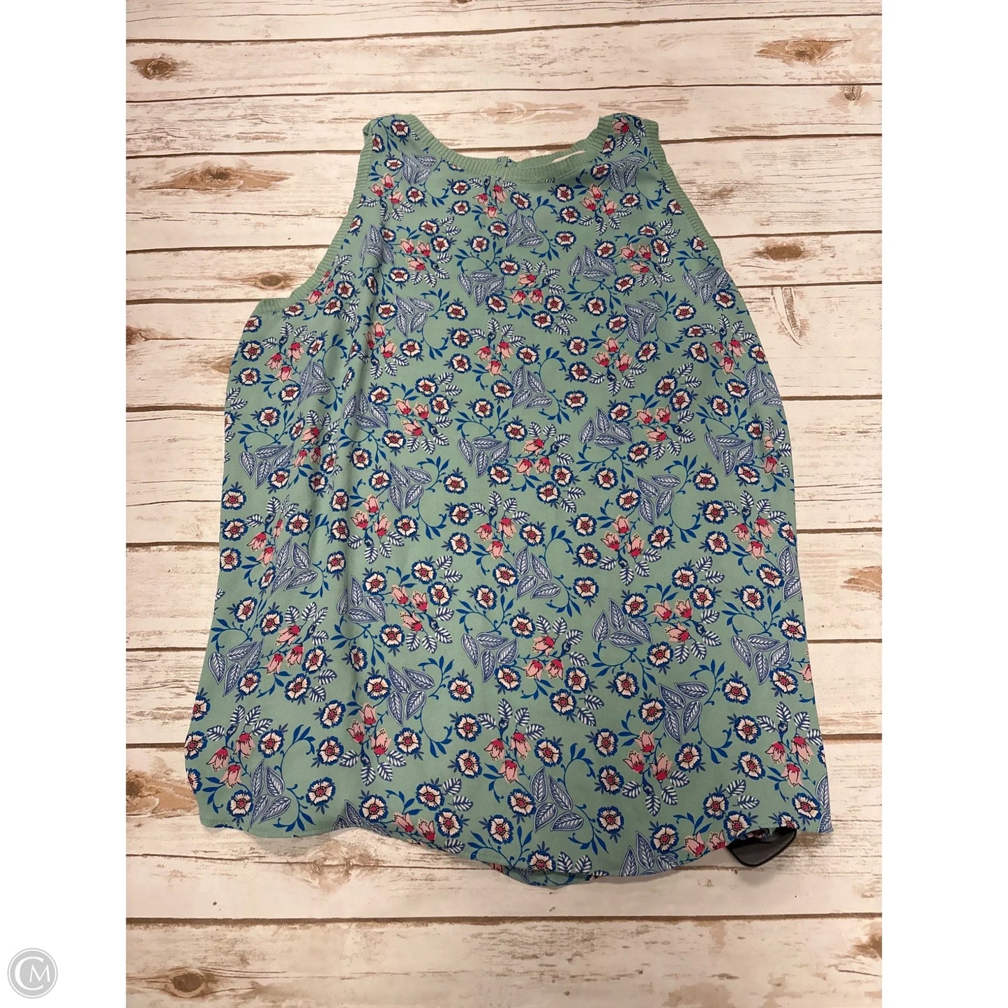 Top Short Sleeve By Loft In Floral Print, Size: Xl