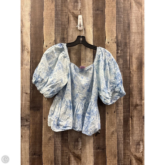 Top Short Sleeve By Cme In Tie Dye Print, Size: M