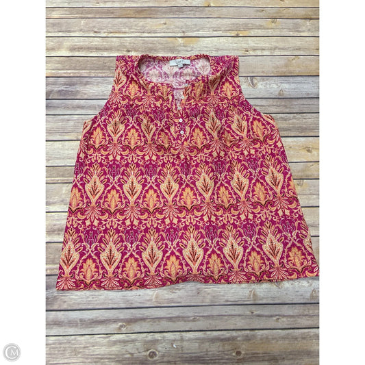 Top Sleeveless By Loft In Multi-colored, Size: Xl