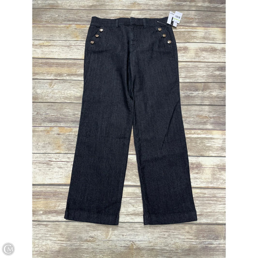 Jeans Straight By Nine West In Black, Size: 4p