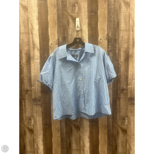 Top Short Sleeve By J. Crew In Striped Pattern, Size: 2x