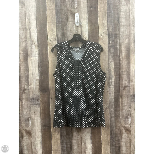 Top Sleeveless By Cmf In Polkadot Pattern, Size: 1x