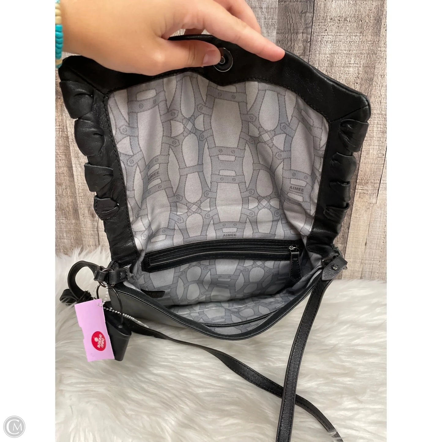 Crossbody Leather By Aimee Kestenberg, Size: Medium