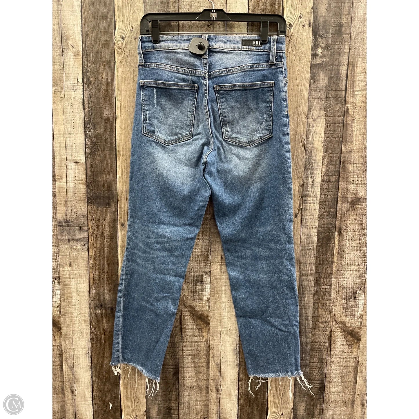 Jeans Straight By Kut In Blue, Size: 4