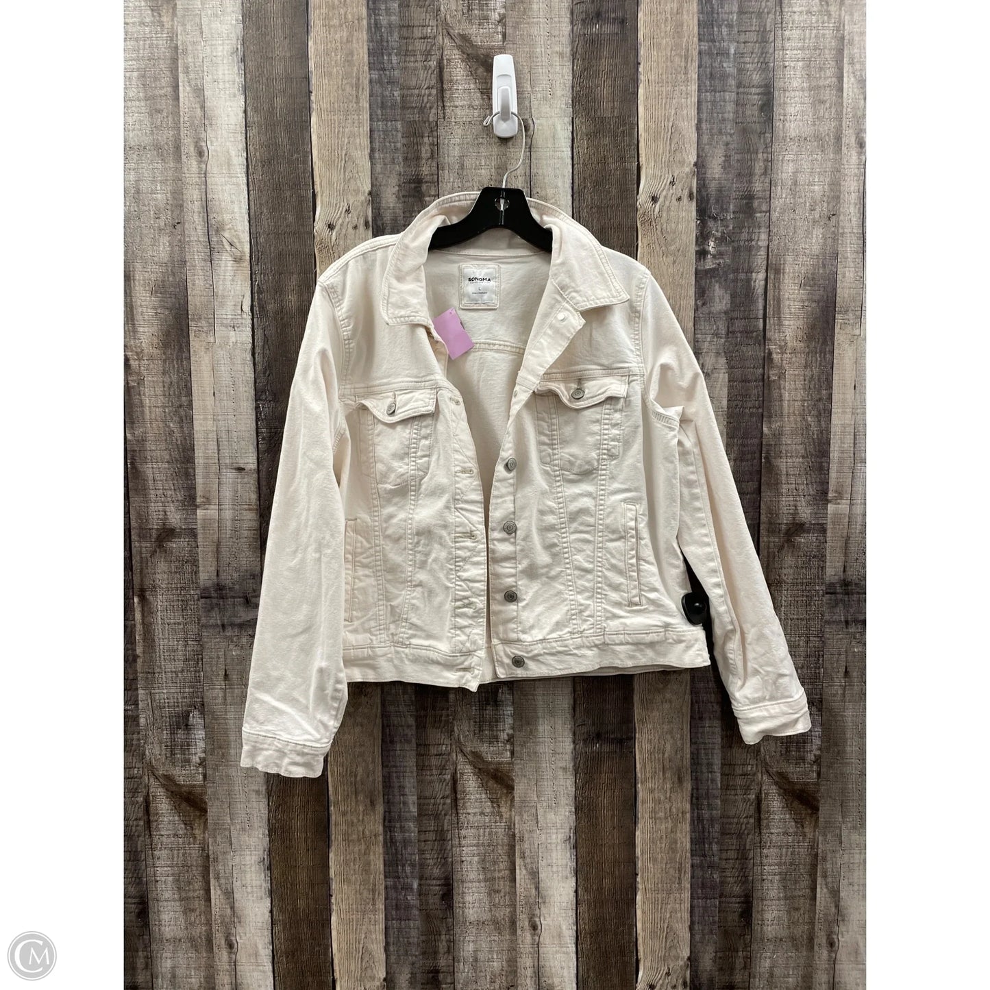 Jacket Denim By Sonoma In Cream, Size: L