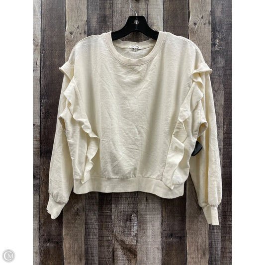 Sweatshirt Crewneck By Z Supply In Cream, Size: Xs