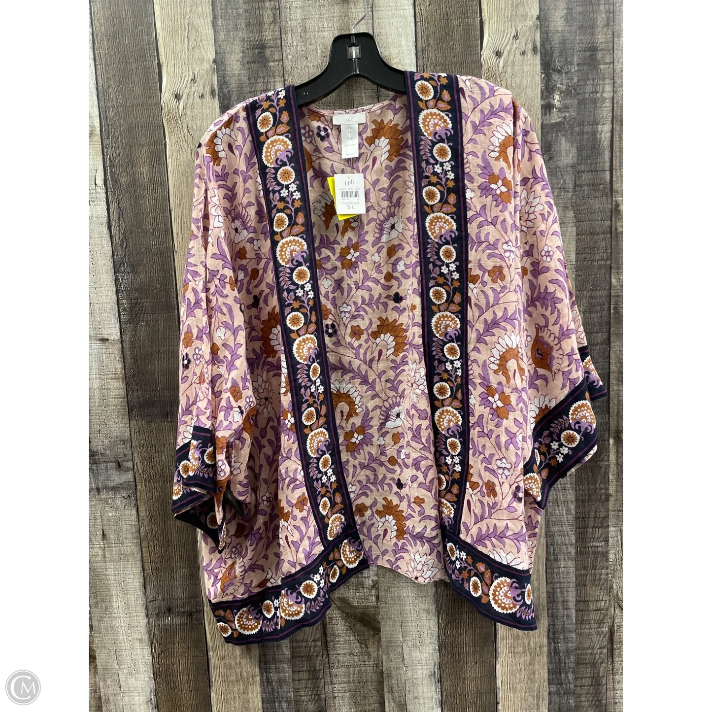 Cardigan By J. Jill In Floral Print, Size: L