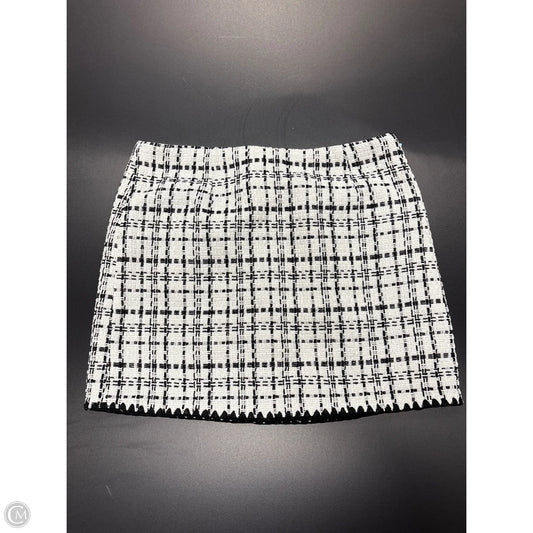 Skirt Mini & Short By Laundry In Black & White, Size: M