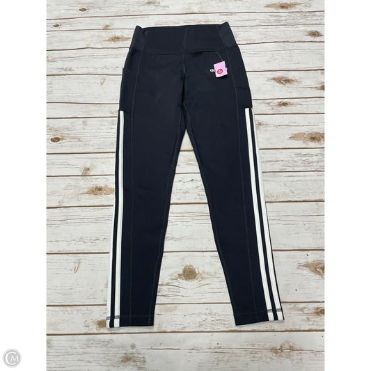 Athletic Leggings By Adidas In Grey, Size: M