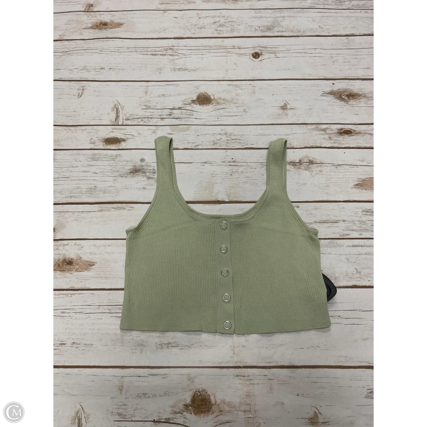 Top Sleeveless By Cme In Green, Size: M