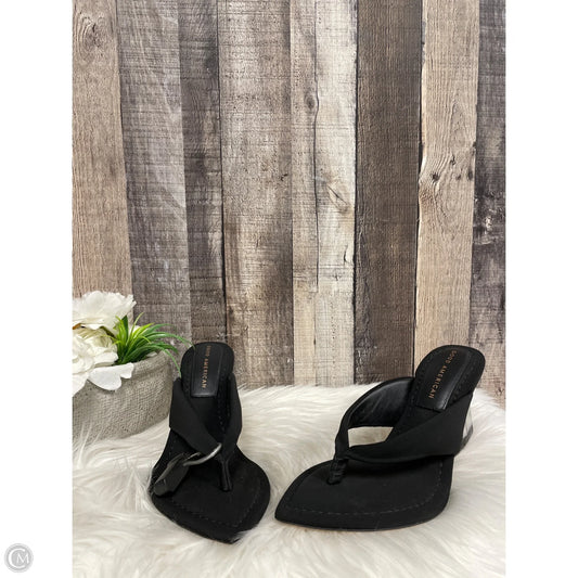 Sandals Heels Block By Good American In Black, Size: 7.5