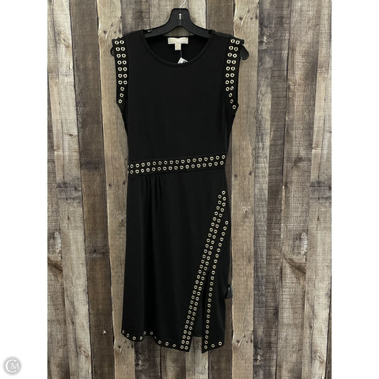 Dress Casual Midi By Michael By Michael Kors In Black & Gold, Size: S