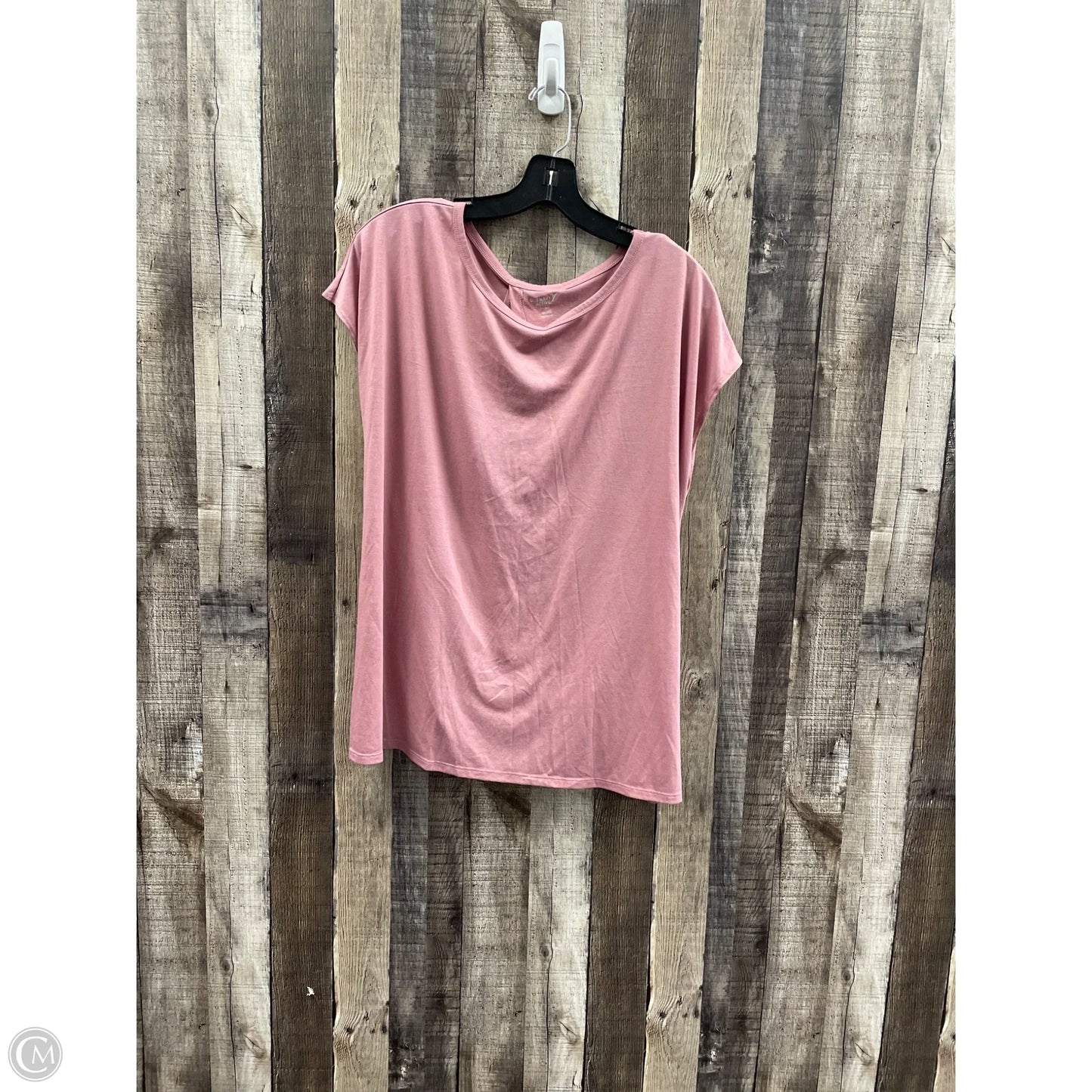 Athletic Top Short Sleeve By Old Navy In Pink, Size: L