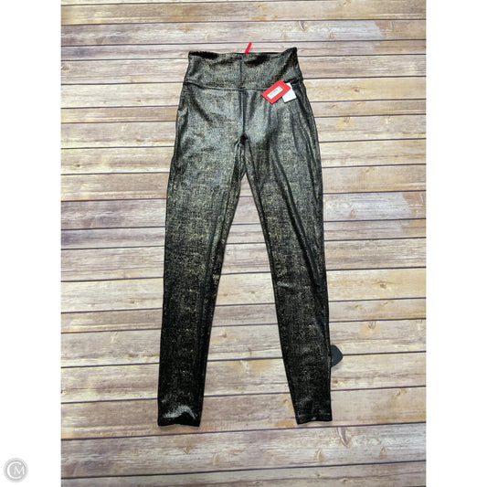 Pants Leggings By Spanx In Black & Gold, Size: M