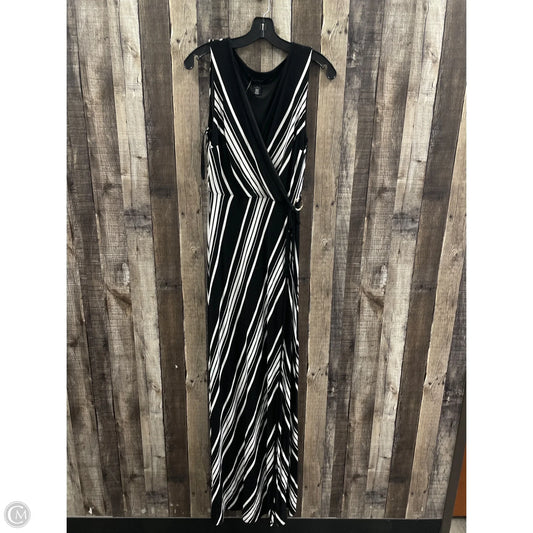 Dress Casual Maxi By White House Black Market In Black & White, Size: S