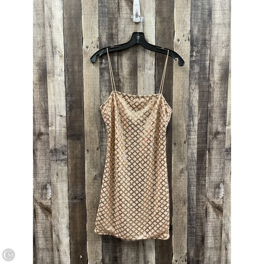 Dress Party Short By Pretty Little Thing In Gold, Size: S