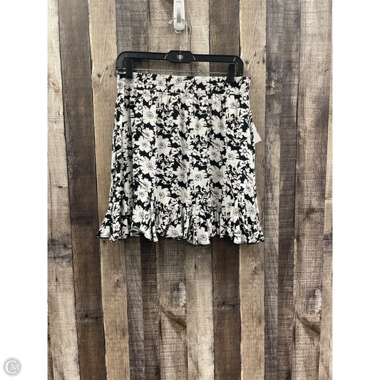 Skirt Mini & Short By Loft In Black & White, Size: M