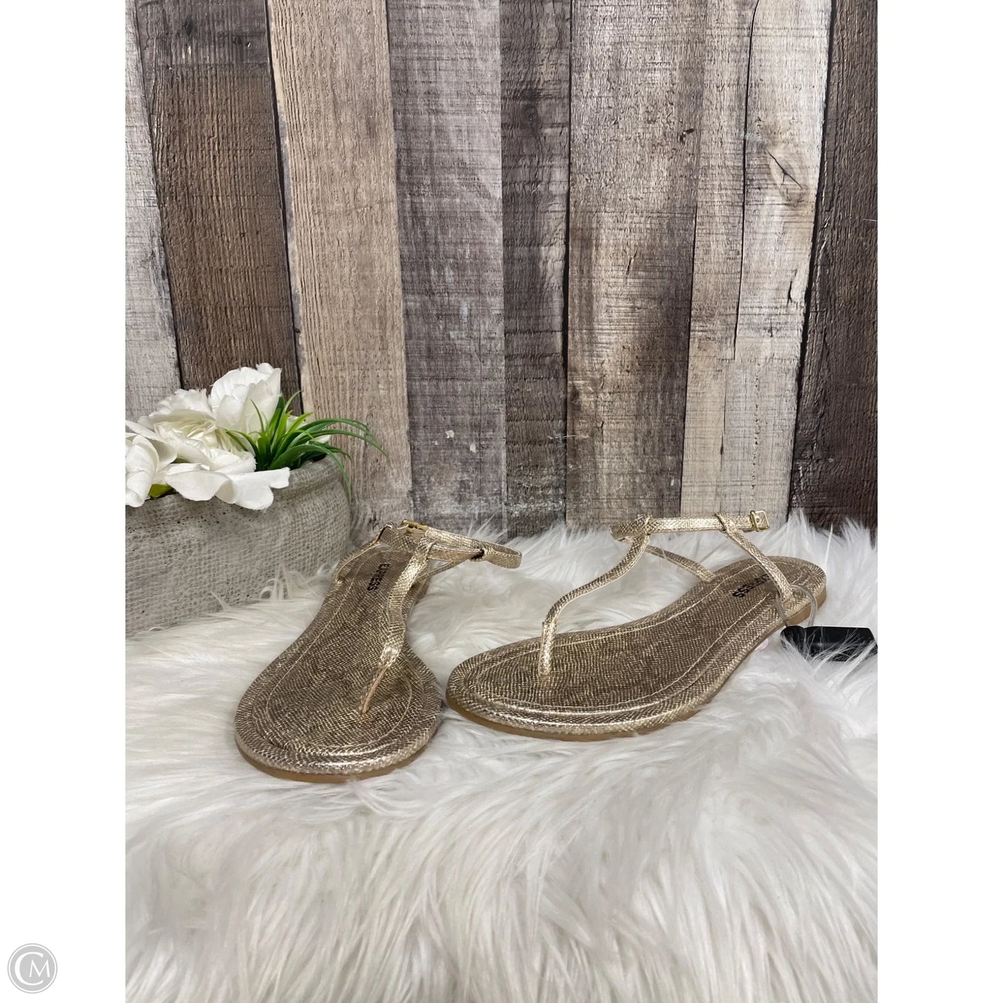 Sandals Flats By Express In Gold, Size: 7