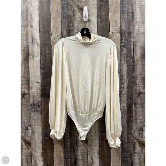 Top Long Sleeve By Express In Cream, Size: Xs