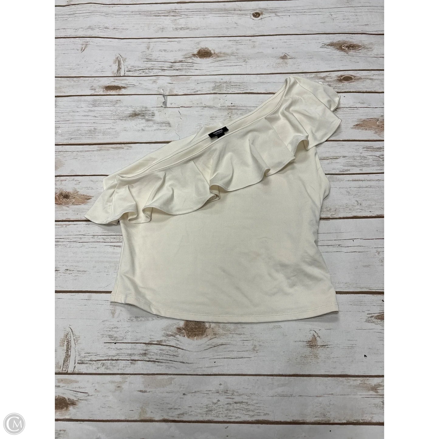 Top Sleeveless By Express In Ivory, Size: M