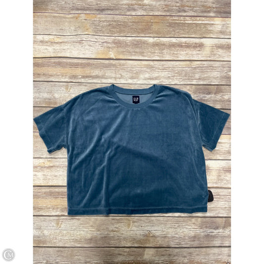 Top Short Sleeve By Gap In Blue, Size: L