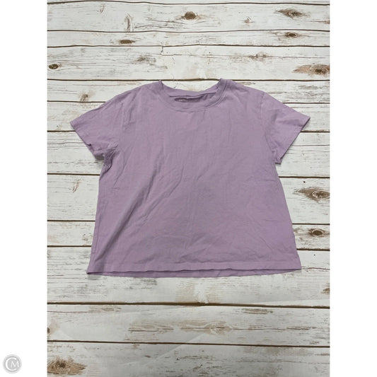 Top Short Sleeve Basic By American Eagle In Purple, Size: Xs