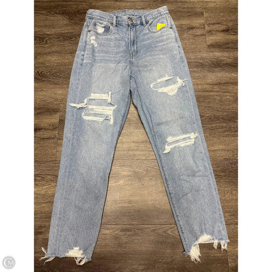 Jeans Straight By American Eagle In Blue, Size: 6