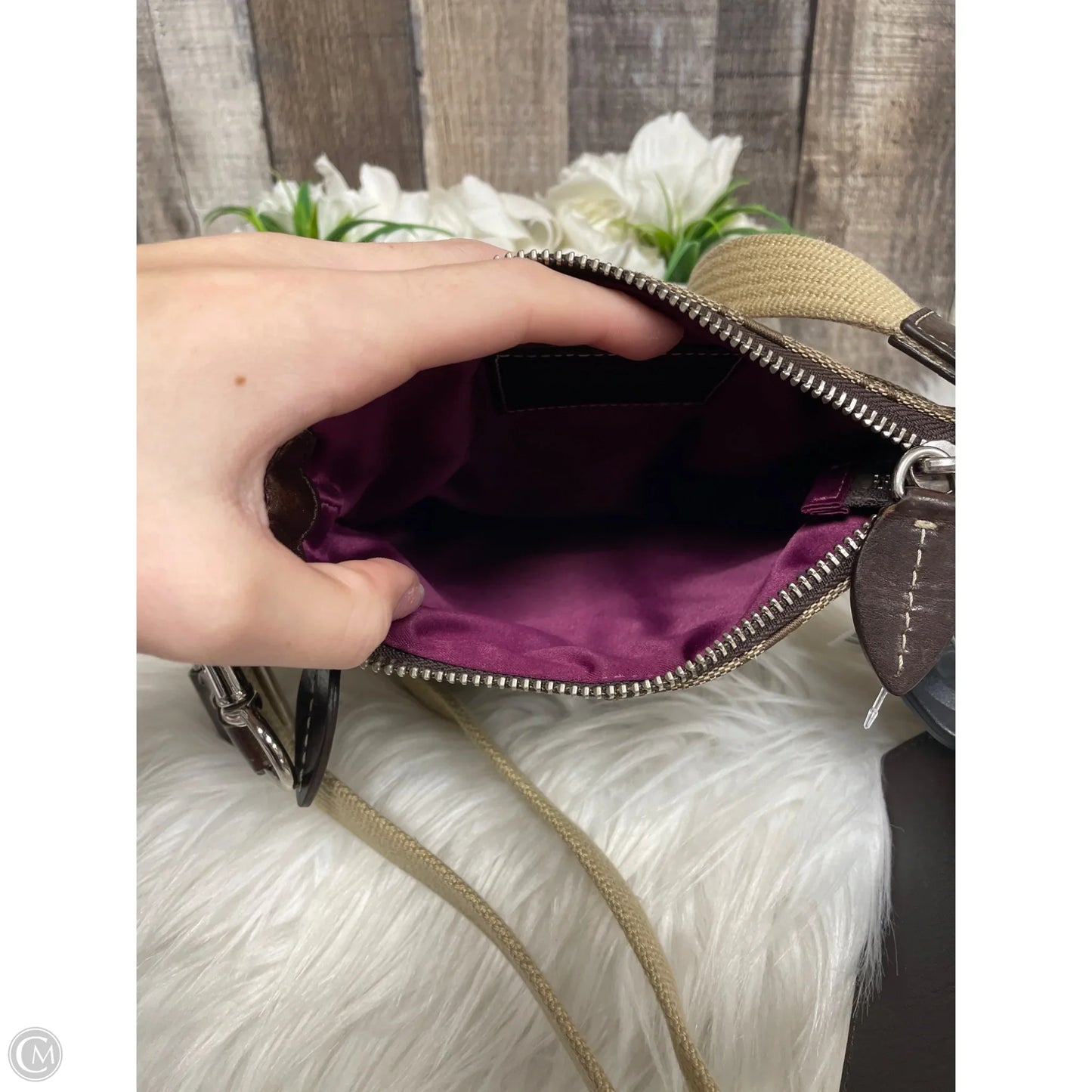 Crossbody Designer By Coach, Size: Small