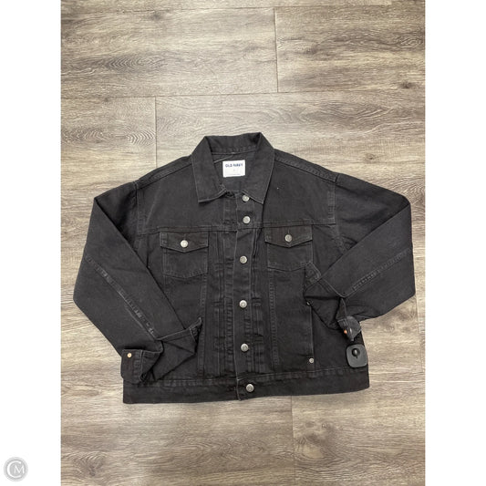 Jacket Denim By Old Navy In Black Denim, Size: L