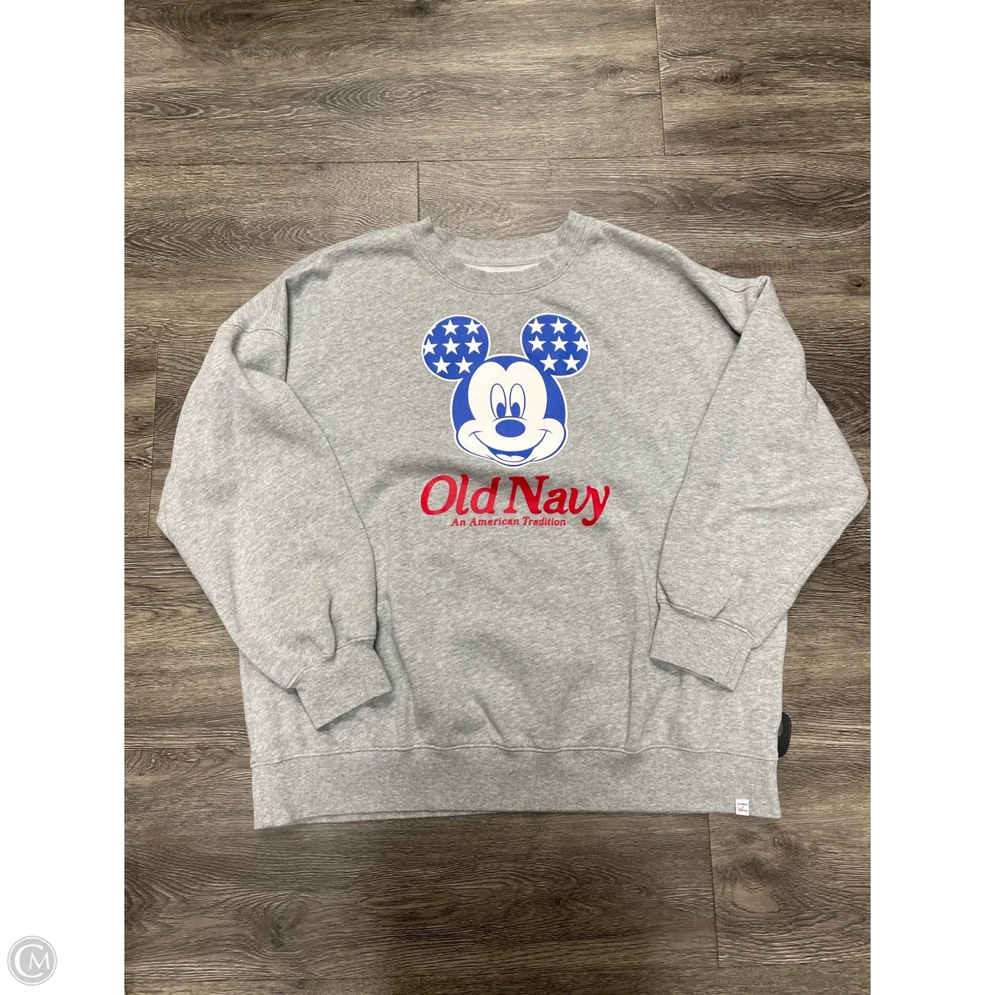 Sweatshirt Crewneck By Old Navy In Grey, Size: L