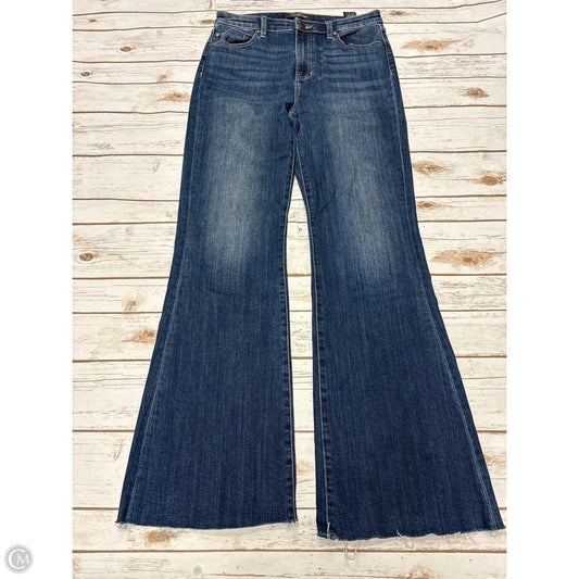 Jeans Flared By Liverpool In Blue Denim, Size: 8