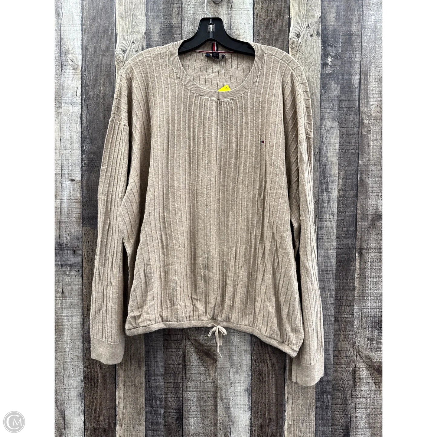 Top Long Sleeve By Tommy Hilfiger In Brown, Size: Xxl