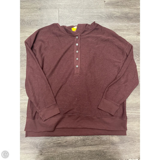 Sweatshirt Hoodie By Maurices In Maroon, Size: Xl
