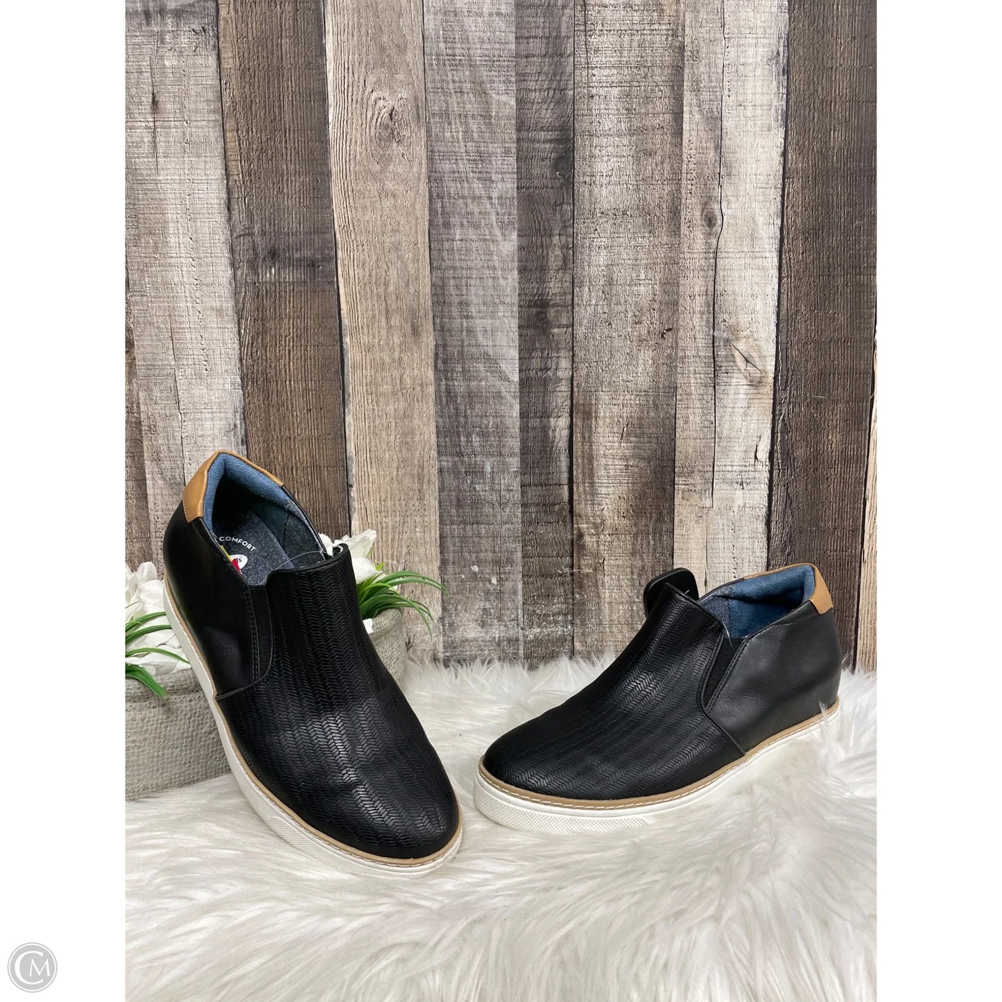Shoes Heels Wedge By Dr Scholls In Black, Size: 8