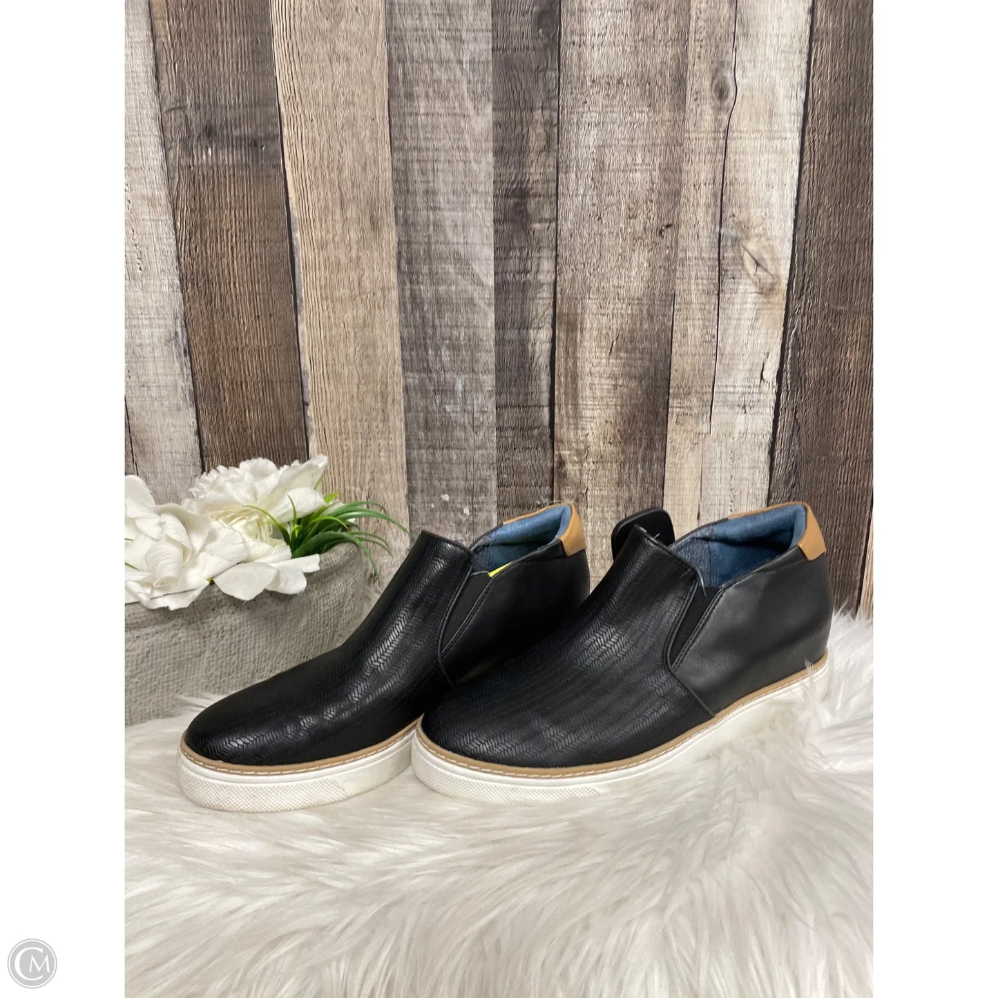 Shoes Heels Wedge By Dr Scholls In Black, Size: 8