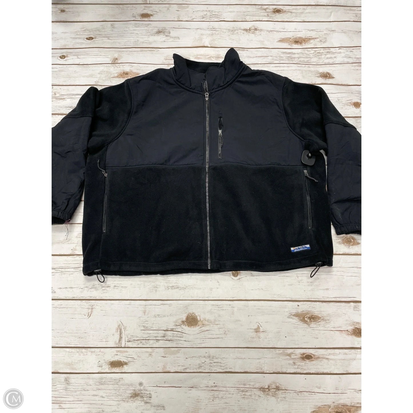 Jacket Fleece By Eddie Bauer In Black, Size: 2x