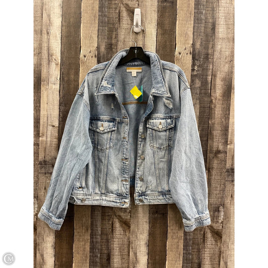 Jacket Denim By Maurices In Blue Denim, Size: 1x