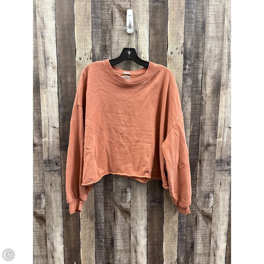 Sweatshirt Crewneck By Gap In Orange, Size: Xl
